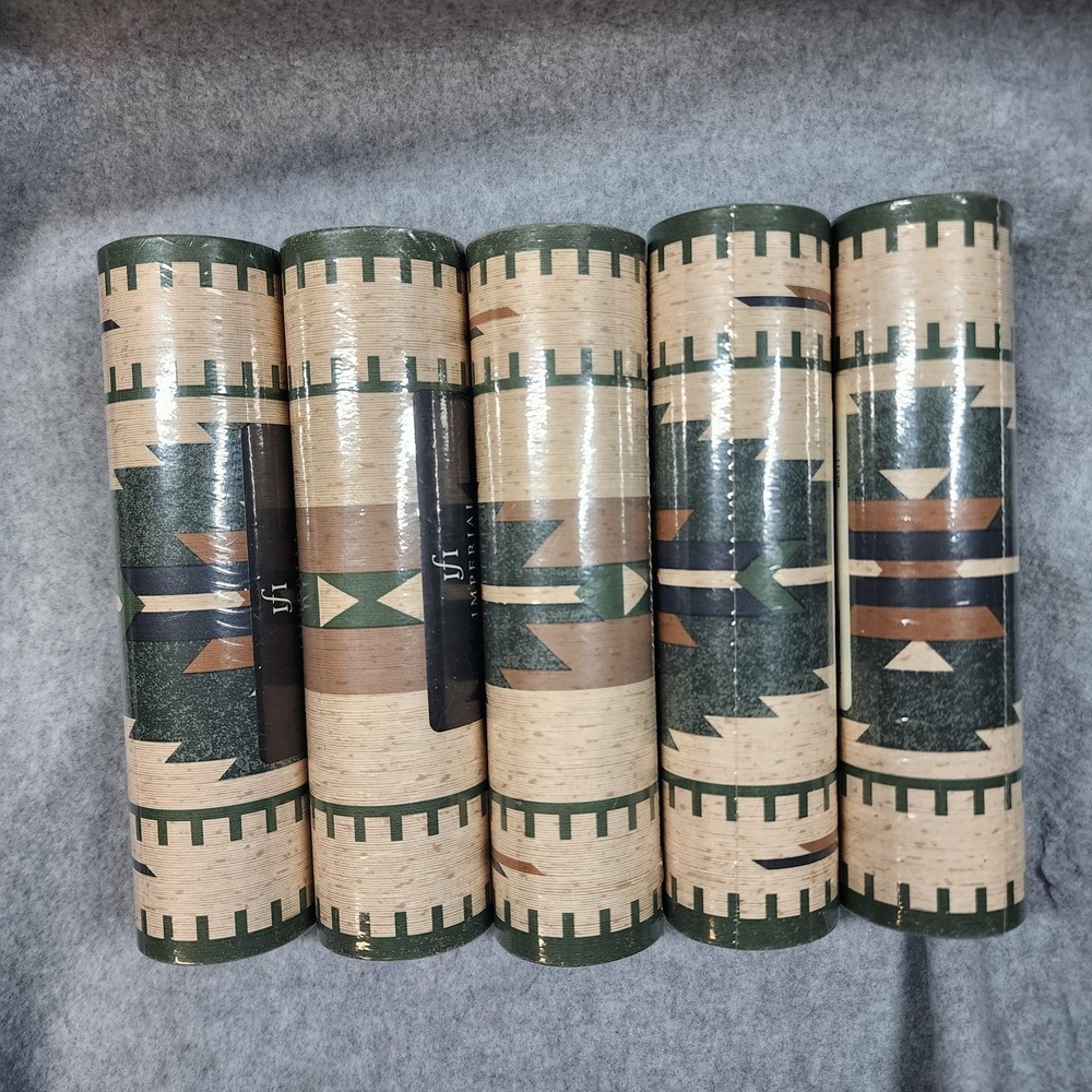 Vintage Imperial Fine Interiors Wallpaper Border Rolls 5‎ Southwestern Geometric